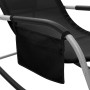 Sun loungers 2 units black and gray textilene by vidaXL, Loungers - Ref: Foro24-310509, Price: 155,99 €, Discount: %