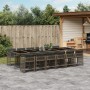 Garten-Essgruppe mit 13-teiligen Kissen aus grauem synthetischem Rattan. von , Gartensets - Ref: Foro24-3211664, Preis: 892,9...