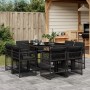 9-piece garden dining set with black synthetic rattan cushions by , Garden sets - Ref: Foro24-3211735, Price: 464,98 €, Disco...