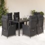 7-piece garden dining set with black synthetic rattan cushions by , Garden sets - Ref: Foro24-3213324, Price: 1,00 €, Discoun...