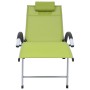 Tumbona de aluminio textilene verde de vidaXL, Tumbonas - Ref: Foro24-310504, Precio: 176,04 €, Descuento: %