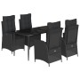 Set de muebles jardín 5 pzas con cojines ratán sintético negro de , Conjuntos de jardín - Ref: Foro24-3213178, Precio: 630,05...