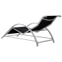 Sun loungers with side table, 2 units, black aluminum by vidaXL, Loungers - Ref: Foro24-310534, Price: 209,14 €, Discount: %