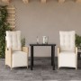 3-piece garden dining set with beige synthetic rattan cushions by , Garden sets - Ref: Foro24-3213441, Price: 339,99 €, Disco...