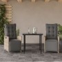 3-piece garden dining set with light gray synthetic rattan cushions by , Garden sets - Ref: Foro24-3213462, Price: 366,99 €, ...