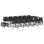 Garden furniture set 17 pieces with black synthetic rattan cushions by , Garden sets - Ref: Foro24-3211543, Price: 936,61 €, ...