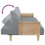 Sofa bed for 2 people with light gray velvet pillows and stool by , Sofas - Ref: Foro24-3216215, Price: 333,08 €, Discount: %