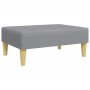 Sofa bed for 2 people with light gray velvet pillows and stool by , Sofas - Ref: Foro24-3216215, Price: 333,08 €, Discount: %