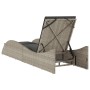 Sun lounger with light gray synthetic rattan cushion 60x205x73 cm by , Loungers - Ref: Foro24-368283, Price: 161,76 €, Discou...