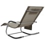 Taupe and gray textilene lounger by vidaXL, Loungers - Ref: Foro24-310507, Price: 86,99 €, Discount: %