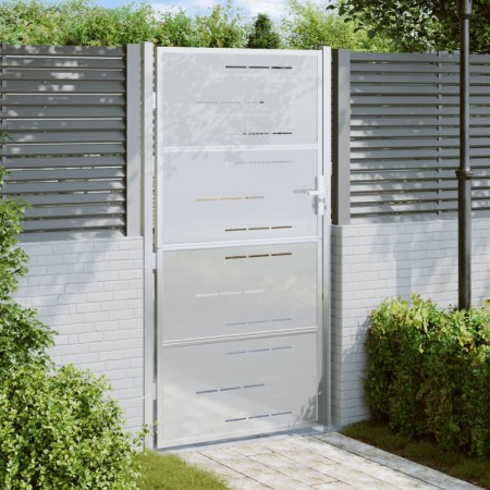 Stainless steel garden gate 100x200 cm by , garden gates - Ref: Foro24-376485, Price: 217,90 €, Discount: %