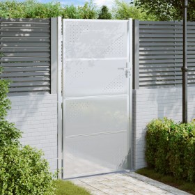 Stainless steel garden gate 100x200 cm by , garden gates - Ref: Foro24-376491, Price: 217,90 €, Discount: %