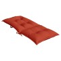 Cojines silla respaldo alto 2 uds tela rojo melange 120x50x7 cm de , Cojines para sillas y sofás - Ref: Foro24-4002364, Preci...