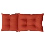 Hochlehner-Stuhlkissen, 2 Stück, Stoff in Rot-Melange, 120x50x7 cm. von , Kissen für Stühle und Sofas - Ref: Foro24-4002364, ...