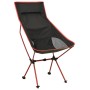 Silla de camping plegable PVC y aluminio negro de vidaXL, Mobiliario de camping - Ref: Foro24-310542, Precio: 56,97 €, Descue...