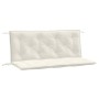 Cushions for garden bench 2 units cream melange fabric 120x50x7 cm by , Cushions for chairs and sofas - Ref: Foro24-4002599, ...