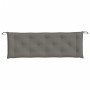 Garden bench cushions 2 units dark gray melange fabric 150x50x7 cm by , Cushions for chairs and sofas - Ref: Foro24-4002609, ...