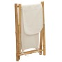 Cesto de la ropa sucia de bambú blanco crema 45x55x63,5 cm de , Cestas para ropa - Ref: Foro24-368035, Precio: 39,85 €, Descu...