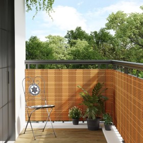 Light brown synthetic rattan balcony awning 600x80 cm by , fence panels - Ref: Foro24-156274, Price: 47,15 €, Discount: %