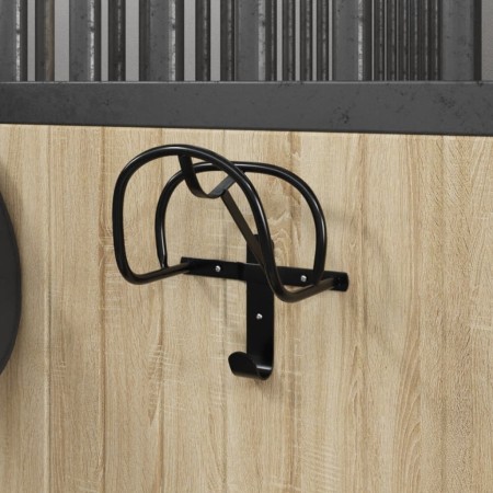 Soporte de bridas de pared de hierro negro de , Accesorios para riendas de caballos - Ref: Foro24-172451, Precio: 21,99 €, De...