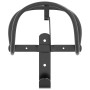 Black iron wall flange support by , Horse rein accessories - Ref: Foro24-172451, Price: 21,99 €, Discount: %