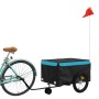 Remolque para bicicleta hierro negro y azul 45 kg de , Remolques para bicicletas - Ref: Foro24-94107, Precio: 105,99 €, Descu...