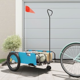 Bicycle trailer made of Oxford fabric and blue and black iron. by , Bicycle trailers - Ref: Foro24-94198, Price: 95,99 €, Dis...