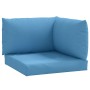 Palettensofa-Kissen, 3 Stück, Stoff in meliertem Blau. von , Kissen für Stühle und Sofas - Ref: Foro24-4002656, Preis: 46,17 ...