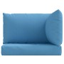 Palettensofa-Kissen, 3 Stück, Stoff in meliertem Blau. von , Kissen für Stühle und Sofas - Ref: Foro24-4002656, Preis: 46,17 ...