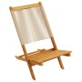 Garden chairs 2 units solid acacia wood polypropylene beige by , Garden chairs - Ref: Foro24-367689, Price: 114,28 €, Discoun...