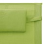 Tumbona de textilene verde y gris de vidaXL, Tumbonas - Ref: Foro24-310508, Precio: 73,74 €, Descuento: %