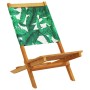 Garden chairs 2 units acacia wood and leaf print fabric by , Garden chairs - Ref: Foro24-367694, Price: 107,99 €, Discount: %