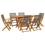 7-piece garden dining set made of solid gray polypropylene wood. by , Garden sets - Ref: Foro24-3281710, Price: 540,91 €, Dis...