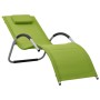 Green and gray textilene lounger by vidaXL, Loungers - Ref: Foro24-310516, Price: 75,99 €, Discount: %