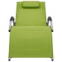 Green and gray textilene lounger by vidaXL, Loungers - Ref: Foro24-310516, Price: 75,99 €, Discount: %