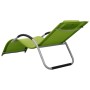 Green and gray textilene lounger by vidaXL, Loungers - Ref: Foro24-310516, Price: 75,99 €, Discount: %