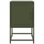 Bedside table in olive green steel, 36x39x60.5 cm by , Nightstands - Ref: Foro24-846454, Price: 53,86 €, Discount: %