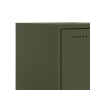 Bedside table in olive green steel, 36x39x60.5 cm by , Nightstands - Ref: Foro24-846454, Price: 53,86 €, Discount: %