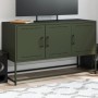 Fernsehmöbel aus olivgrünem Stahl, 100,5x39x60,5 cm. von , TV-Möbel - Ref: Foro24-846480, Preis: 99,21 €, Rabatt: %