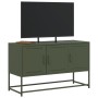 Fernsehmöbel aus olivgrünem Stahl, 100,5x39x60,5 cm. von , TV-Möbel - Ref: Foro24-846480, Preis: 99,21 €, Rabatt: %