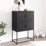 Black steel sideboard 68.5x38.5x107 cm by , Sideboards - Ref: Foro24-846482, Price: 102,10 €, Discount: %