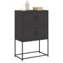 Black steel sideboard 68.5x38.5x107 cm by , Sideboards - Ref: Foro24-846482, Price: 102,10 €, Discount: %