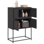 Black steel sideboard 68.5x38.5x107 cm by , Sideboards - Ref: Foro24-846482, Price: 102,10 €, Discount: %