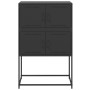 Black steel sideboard 68.5x38.5x107 cm by , Sideboards - Ref: Foro24-846482, Price: 102,10 €, Discount: %