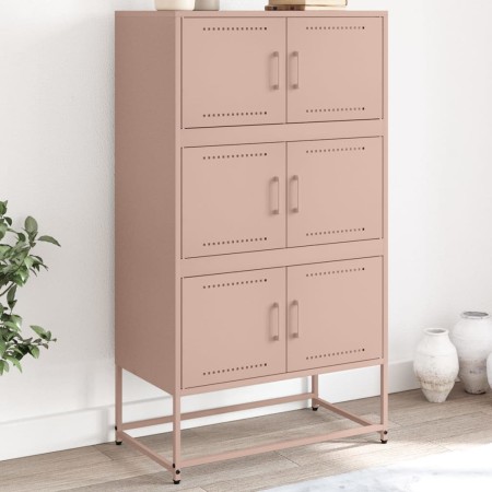 Steel sideboard in pink, 68.5x38.5x123.5 cm by , Sideboards - Ref: Foro24-846489, Price: 146,18 €, Discount: %