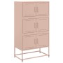 Aparador de acero rosa 68,5x38,5x123,5 cm de , Aparadores - Ref: Foro24-846489, Precio: 146,18 €, Descuento: %