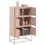 Steel sideboard in pink, 68.5x38.5x123.5 cm by , Sideboards - Ref: Foro24-846489, Price: 146,18 €, Discount: %