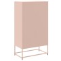 Aparador de acero rosa 68,5x38,5x123,5 cm de , Aparadores - Ref: Foro24-846489, Precio: 146,18 €, Descuento: %