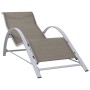 Taupe textilene and aluminum lounger by vidaXL, Loungers - Ref: Foro24-310537, Price: 98,58 €, Discount: %