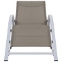 Taupe textilene and aluminum lounger by vidaXL, Loungers - Ref: Foro24-310537, Price: 98,58 €, Discount: %